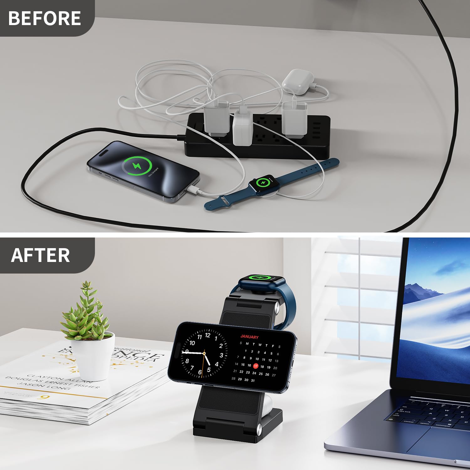 RYND adaptador 18W y cable USB-A a USB-C incluidos listos para usar