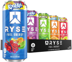 RYSE Up lata frontal mostrando diseño y claridad de ingredientes