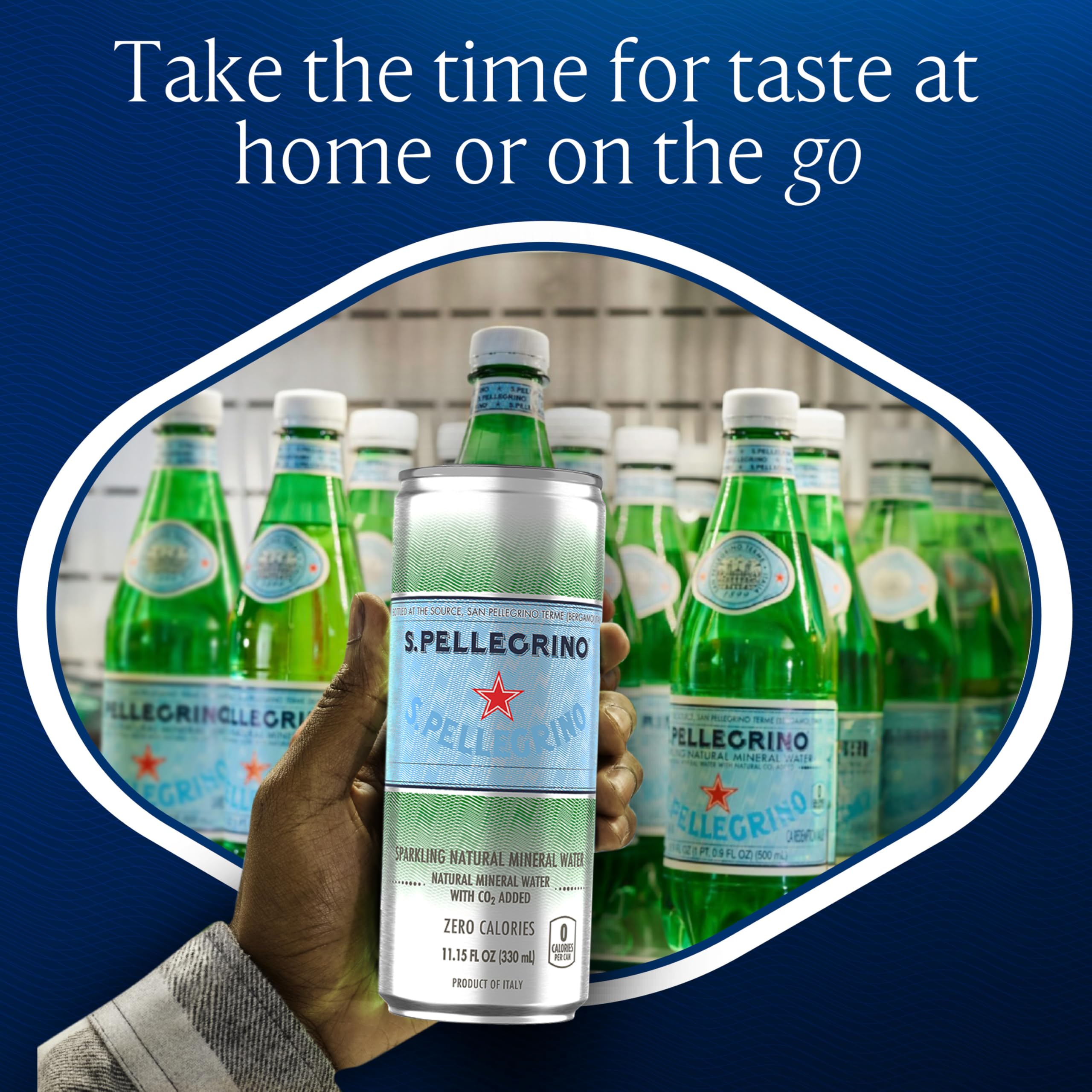 S.Pellegrino detalle de textura y burbujas para apreciar efervescencia fina