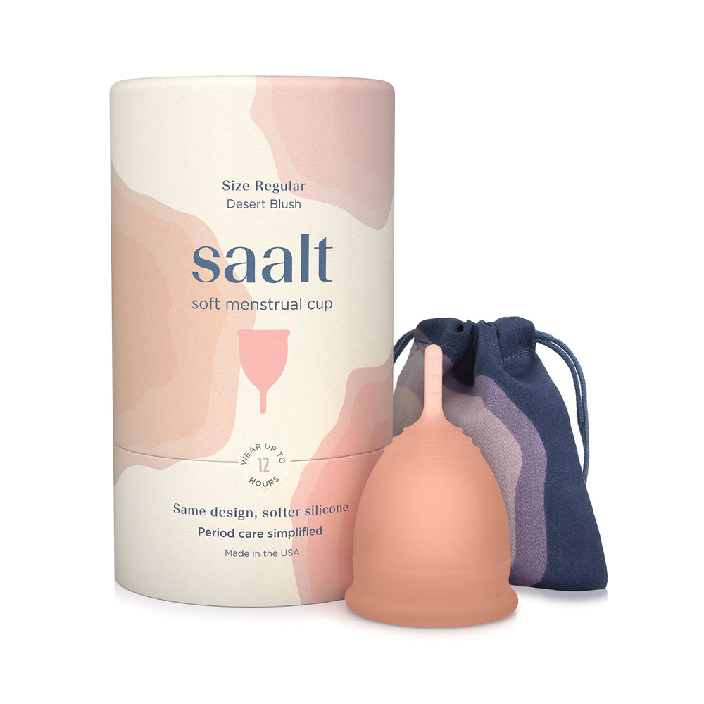 Saalt copa frontal mostrando su forma y boca para inserción cómoda