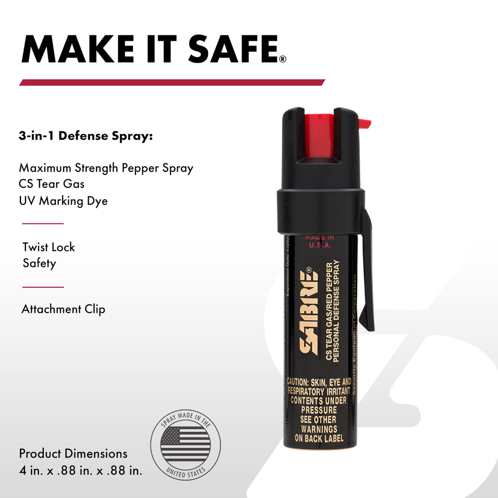 SABRE detalle de la rueda de seguridad twist-lock para evitar descargas