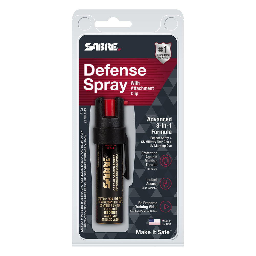 SABRE spray en bolso en entorno urbano para transporte seguro diario