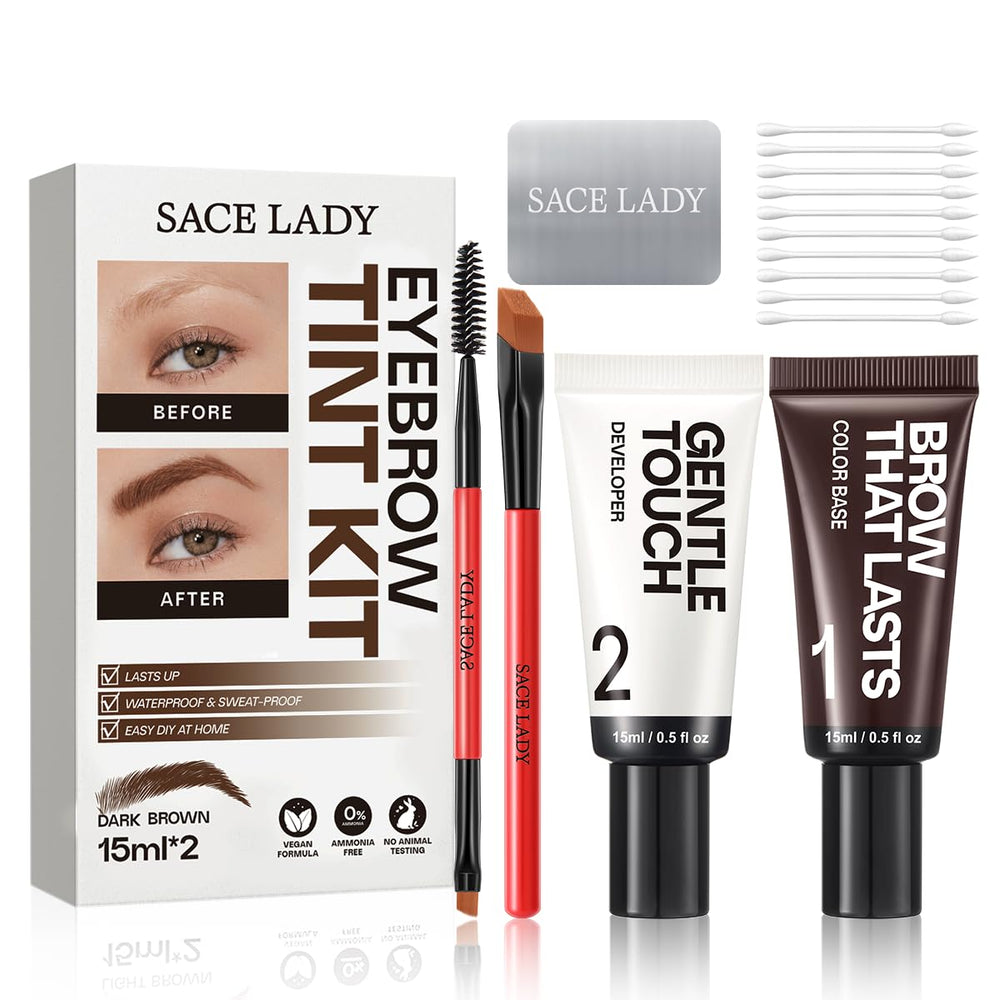 SACE LADY envase frontal mostrando tono dark brown y acabado profesional