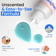 Safe n' Simple aplicación en el interior de una bolsa de ostomía, neutraliza olores