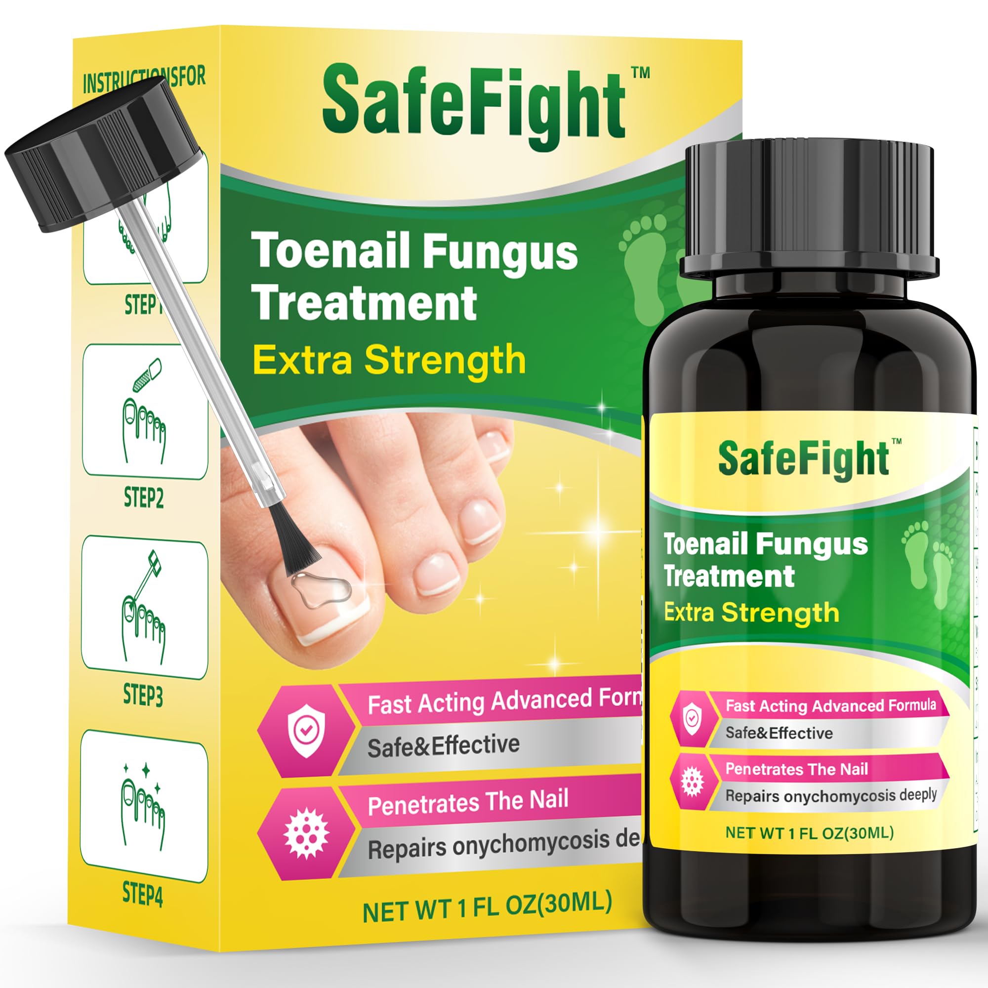 SafeFight frente del producto mostrando envase y beneficios
