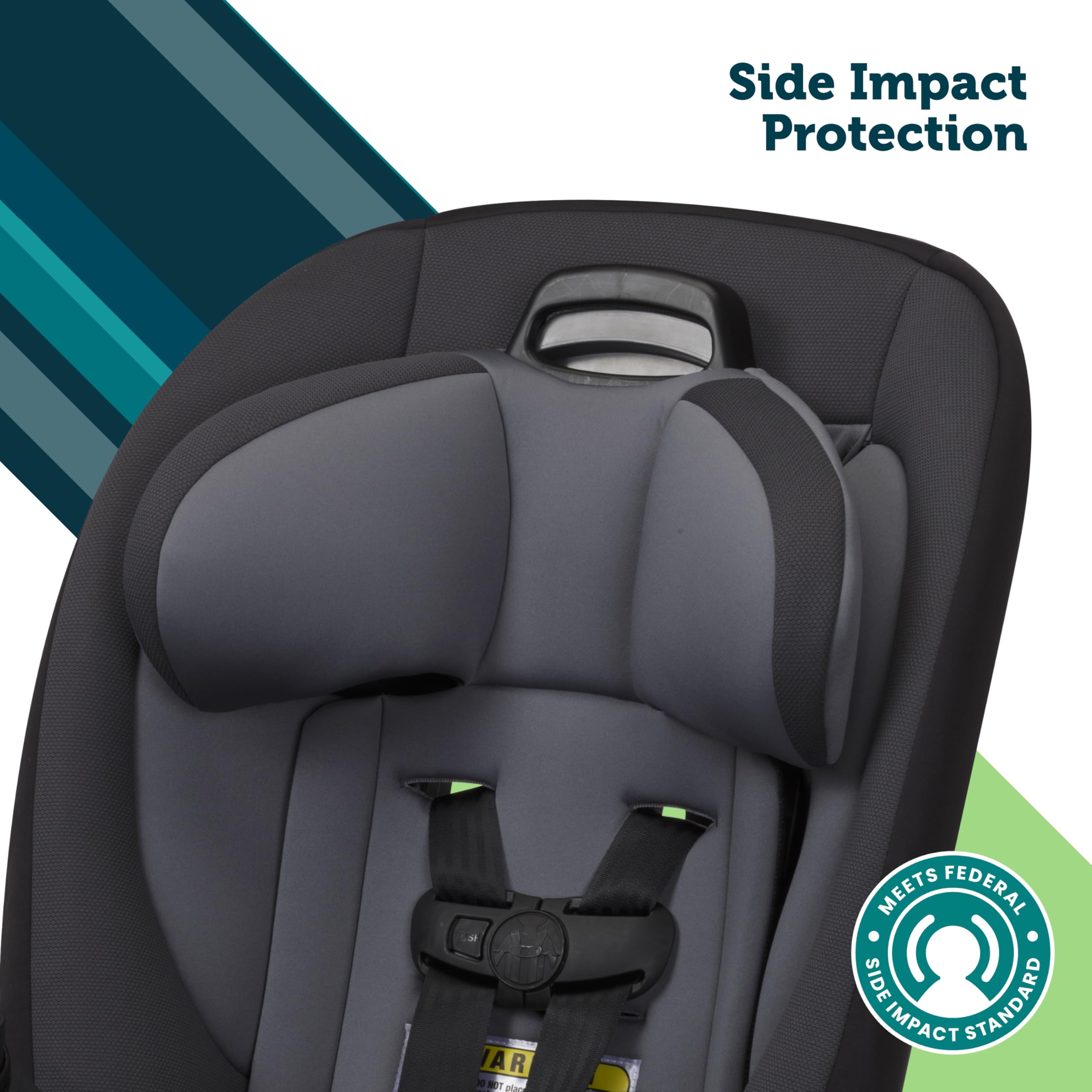 Safety 1st textura y funda desmontable del asiento, permite lavado a máquina para limpieza rápida
