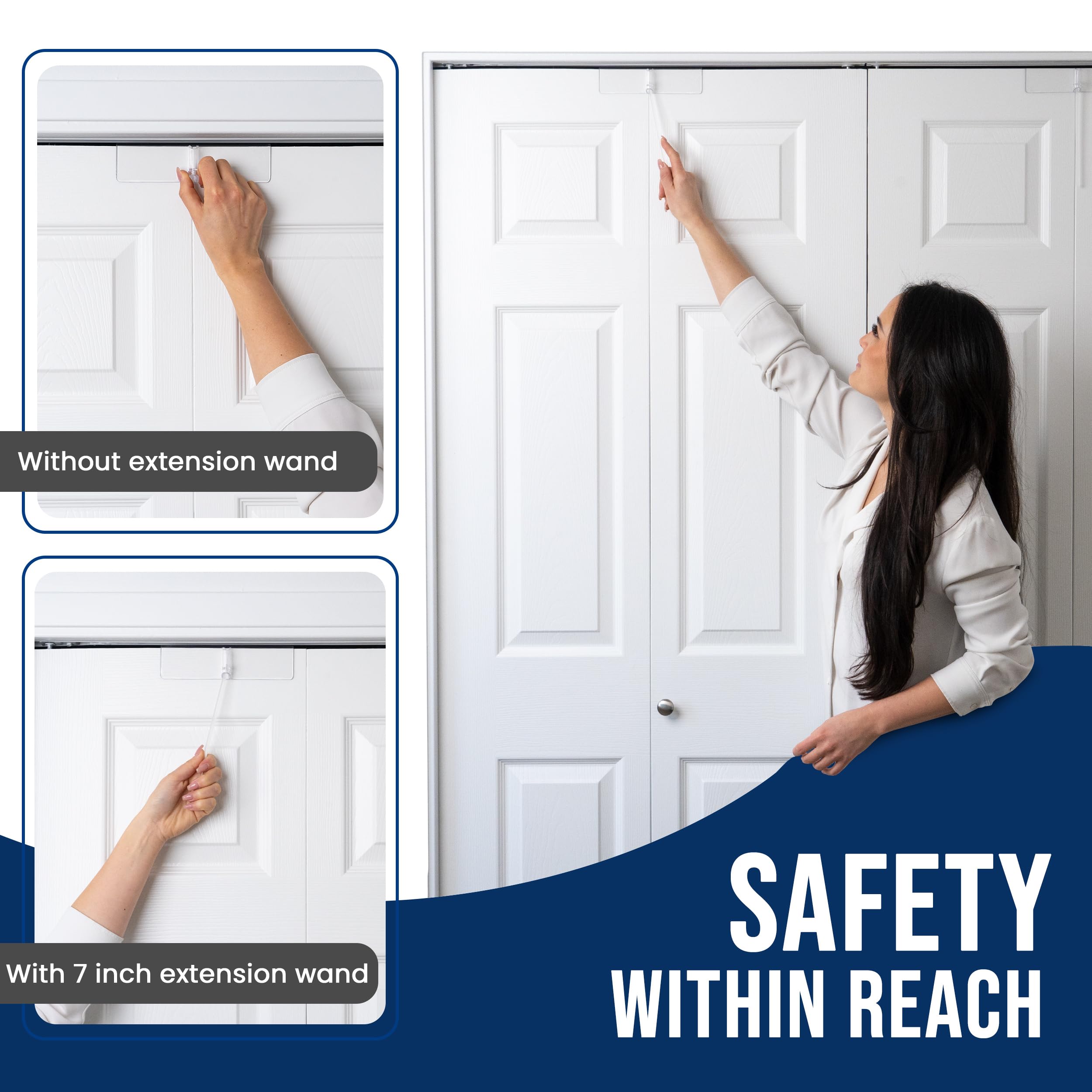 Safety Innovations varilla de extensión incluida para mayor accesibilidad