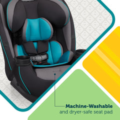 Safety 1st detalle de la tapicería suave y fácil limpieza que protege