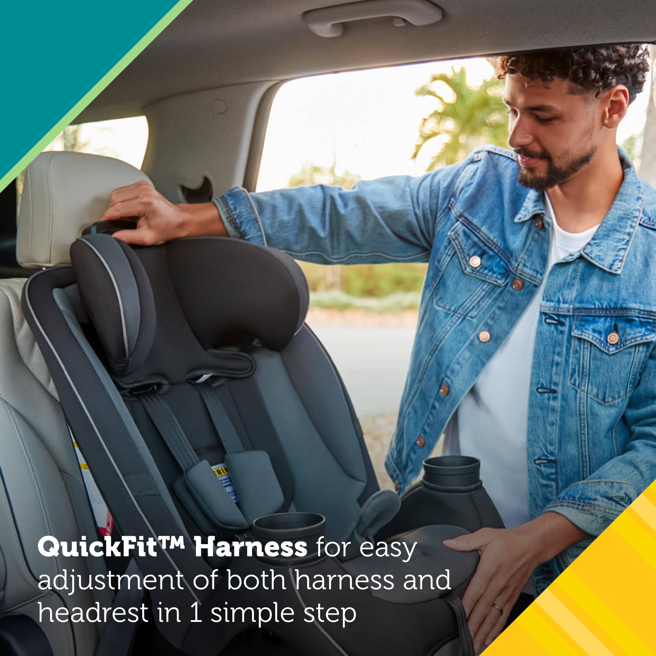Safety 1st uso forward-facing con niño y arnés ajustado con QuickFit, comodidad