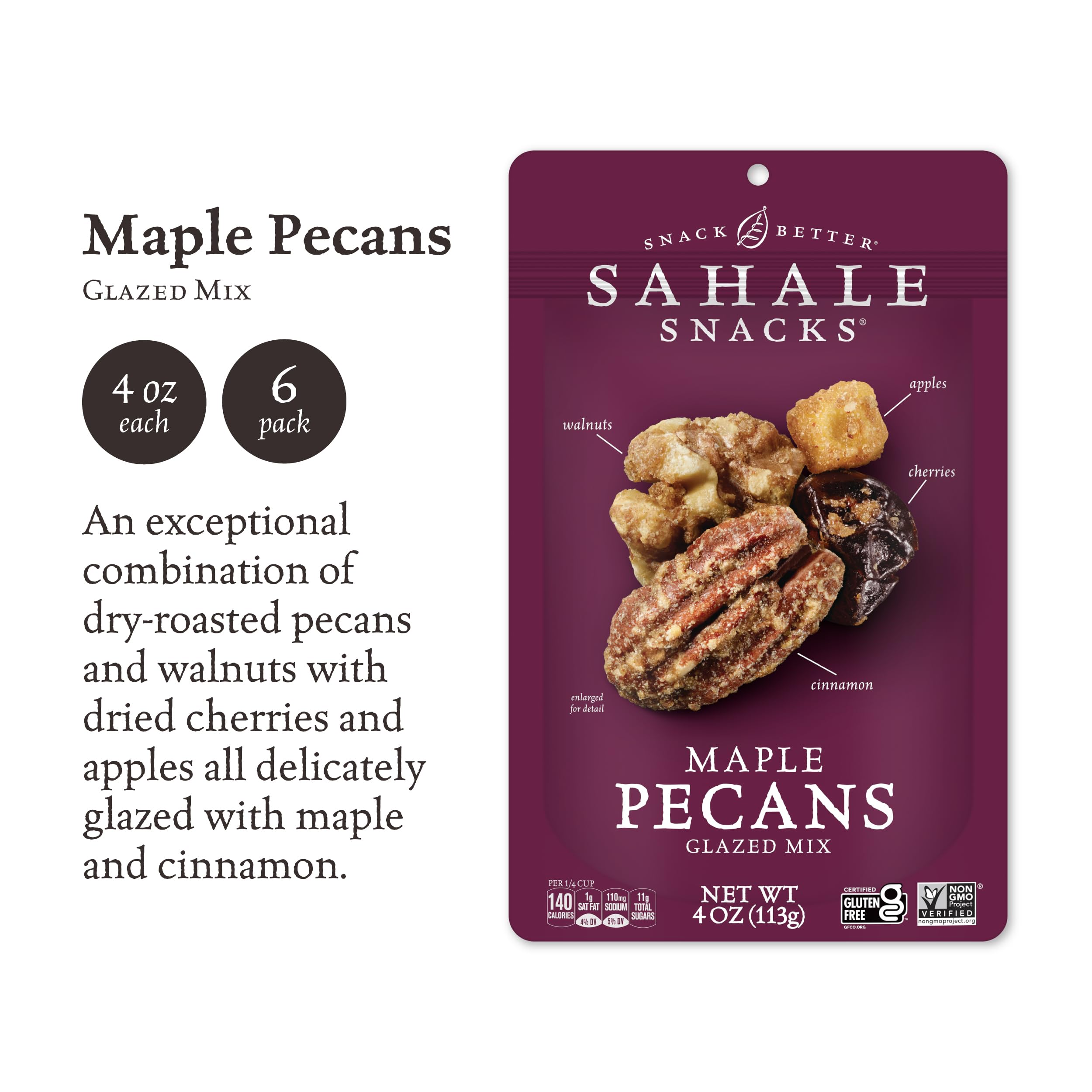 Sahale Snacks mezcla en tazón lista para servir, aporta color y disfrute inmediato