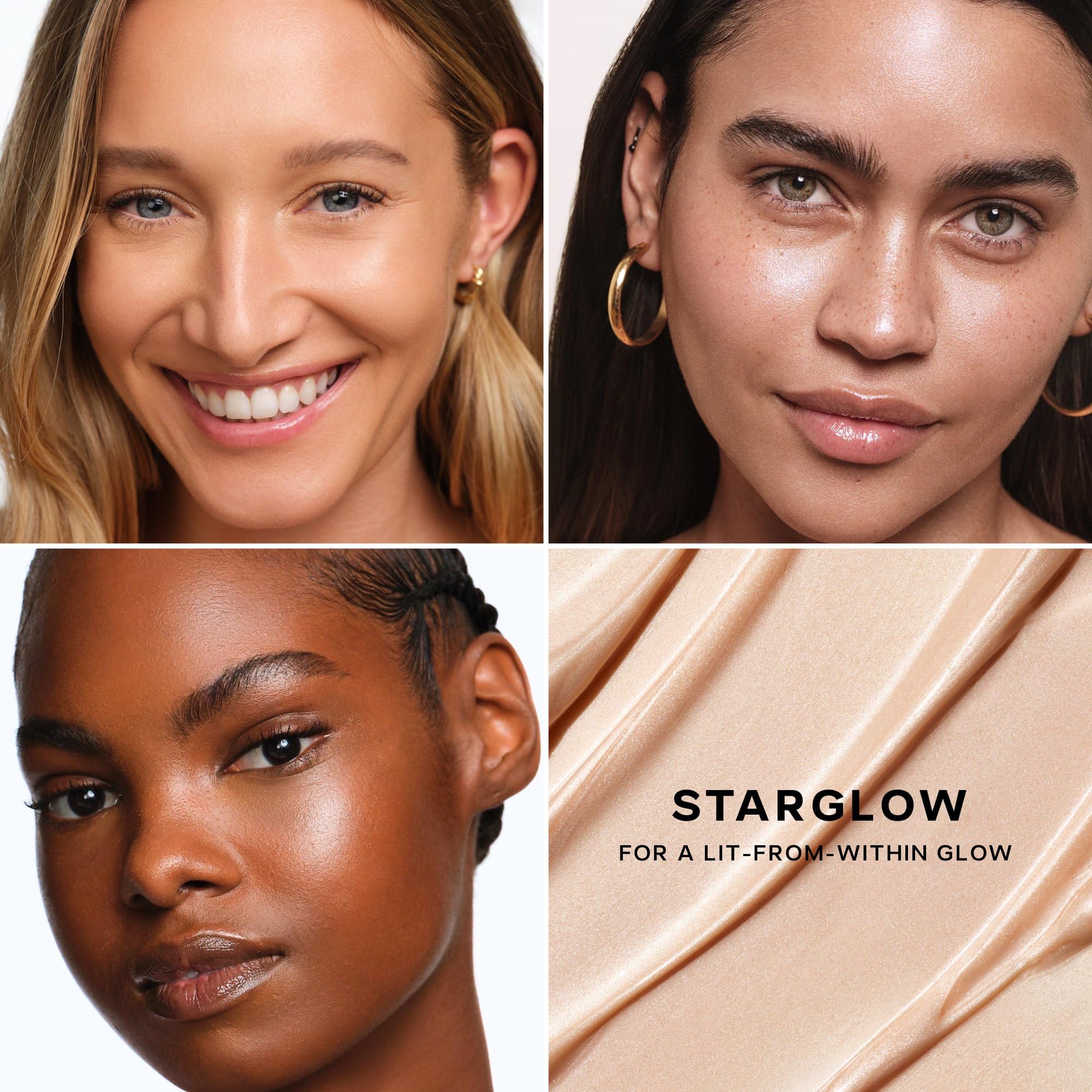 Saie mini glowy Super Gel etiqueta e ingredientes clave visibles