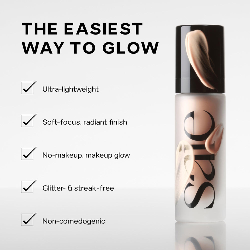 Saie mini glowy Super Gel dispensador en mano para dosificación precisa