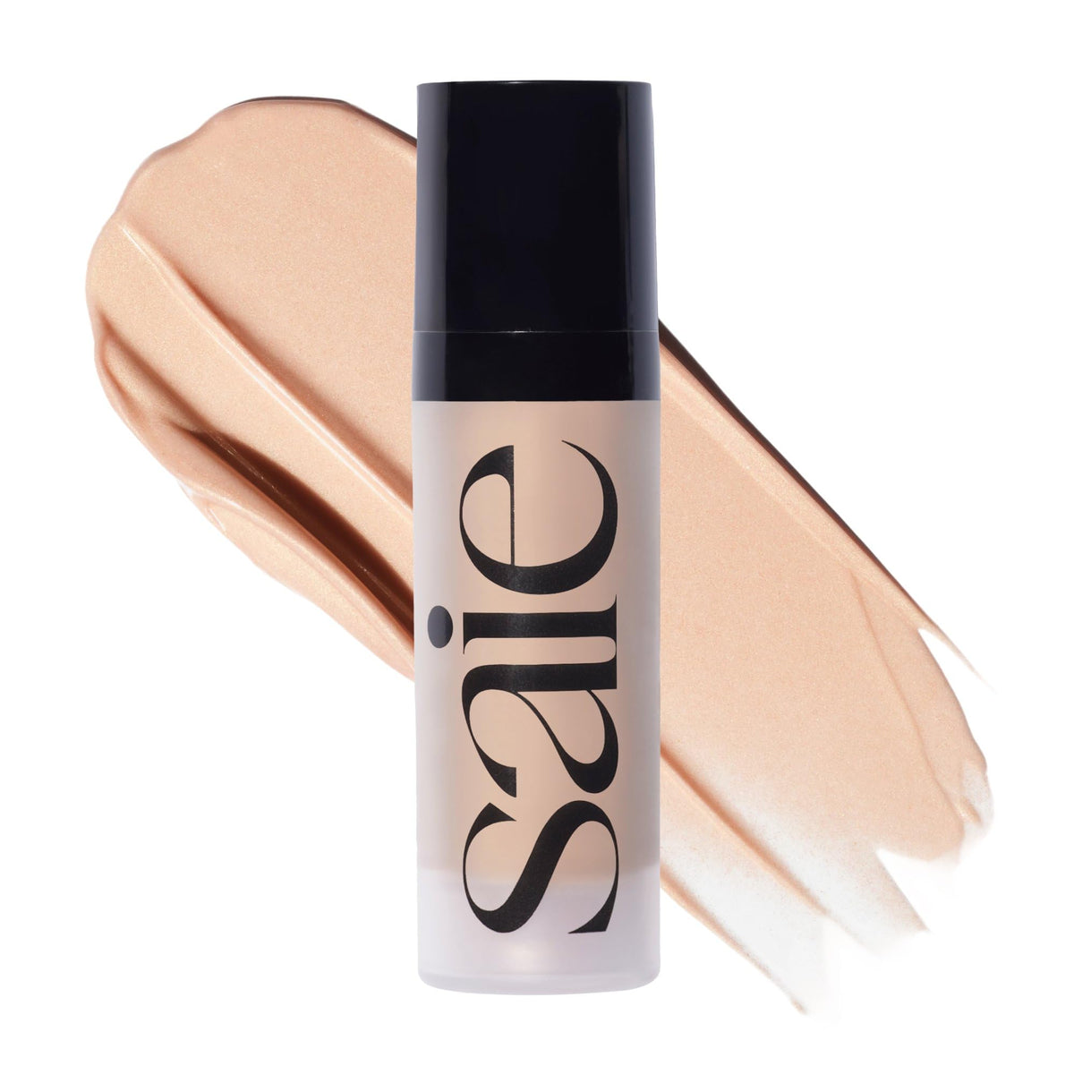 Saie envase frontal mini Glowy Super Gel mostrando etiqueta y brillo