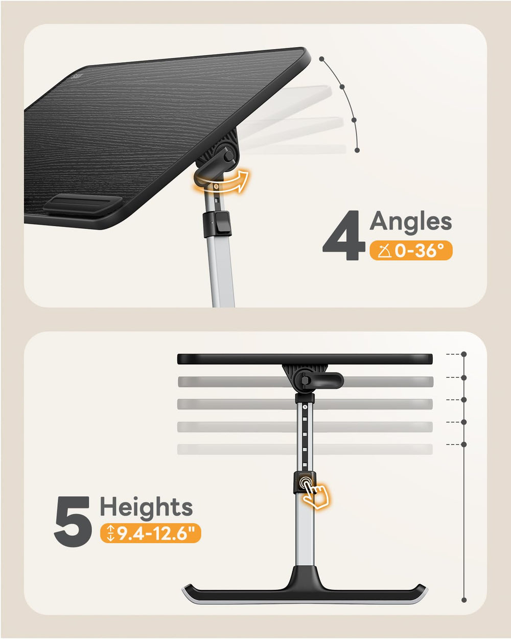 SAIJI mesa plegada con 1.8 pulgadas de grosor para fácil almacenamiento