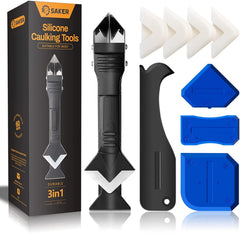 Saker frontal del kit mostrando todas las piezas y accesorios para sellado