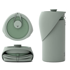 SÄKER Slurpy Sack frente del envase mostrando diseño portátil y beneficio de transporte