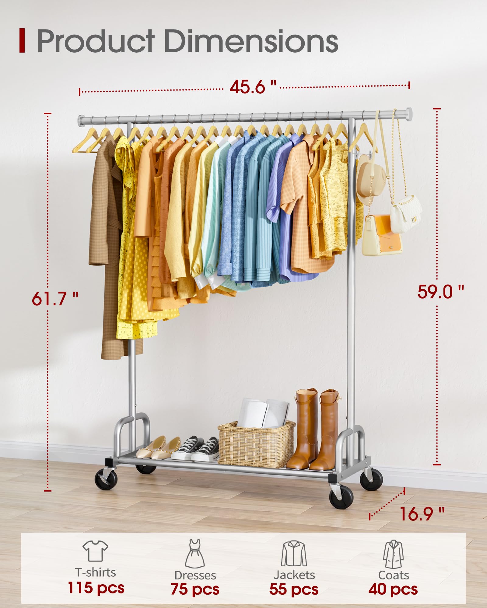 Sakugi ruedas con freno que ofrecen movilidad y fijación estable