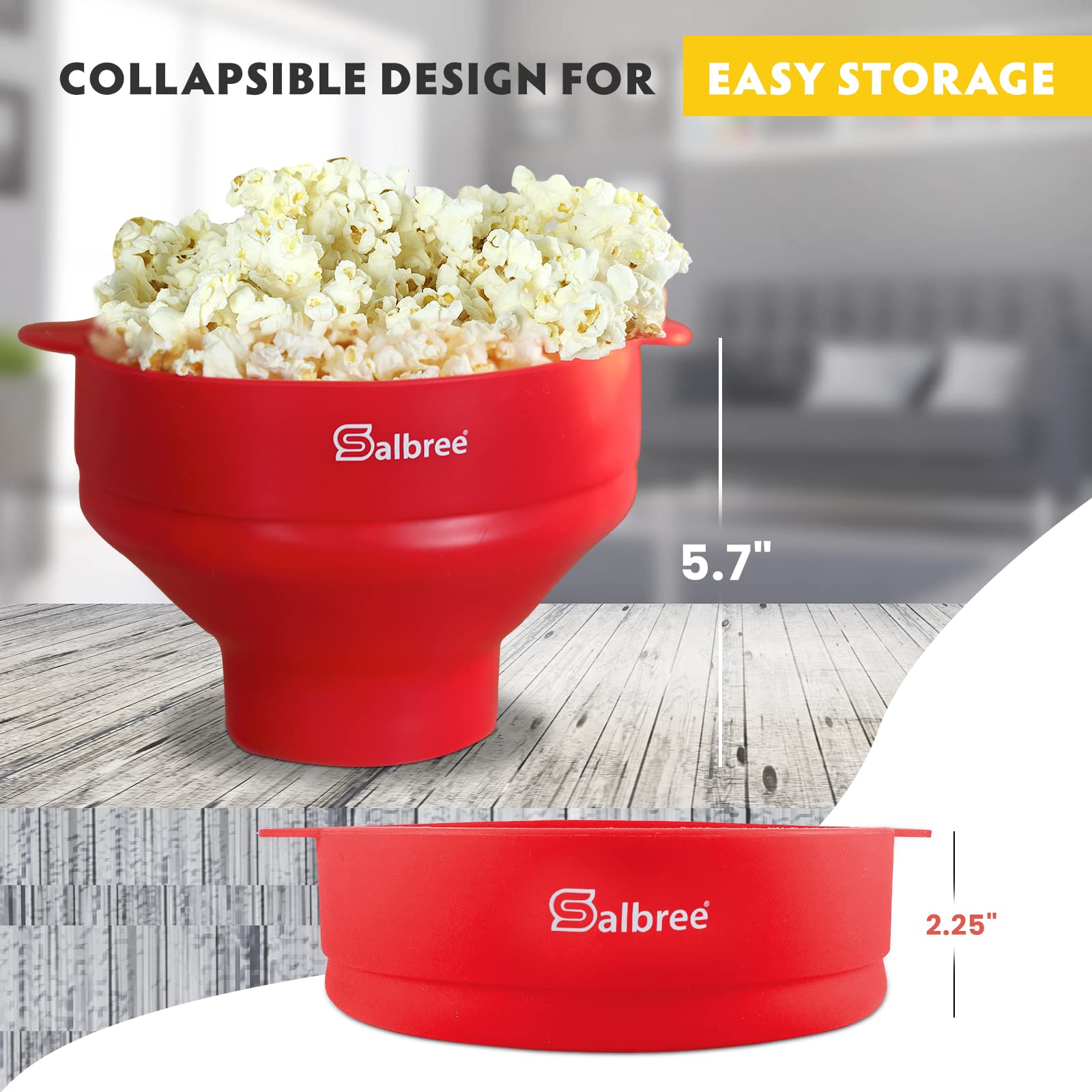 Close-up of Salbree silicone handle showing heat-resistant grip and safety