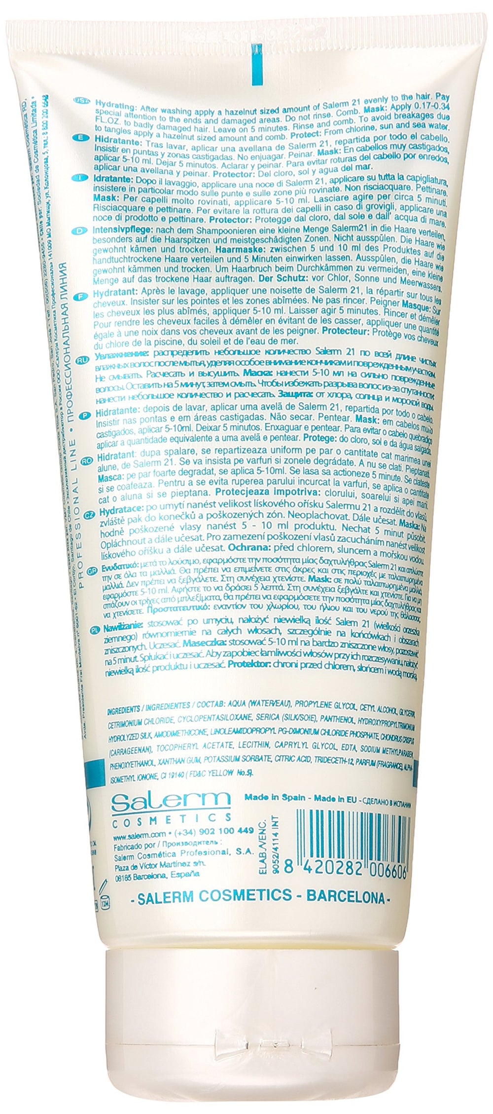 SALERM textura cremosa en primer plano mostrando hidratación intensa