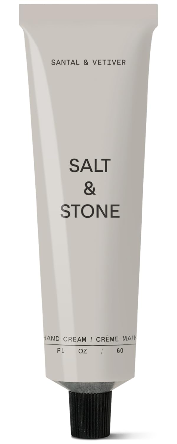 Salt & Stone tubo frontal mostrando diseño y tamaño portátil