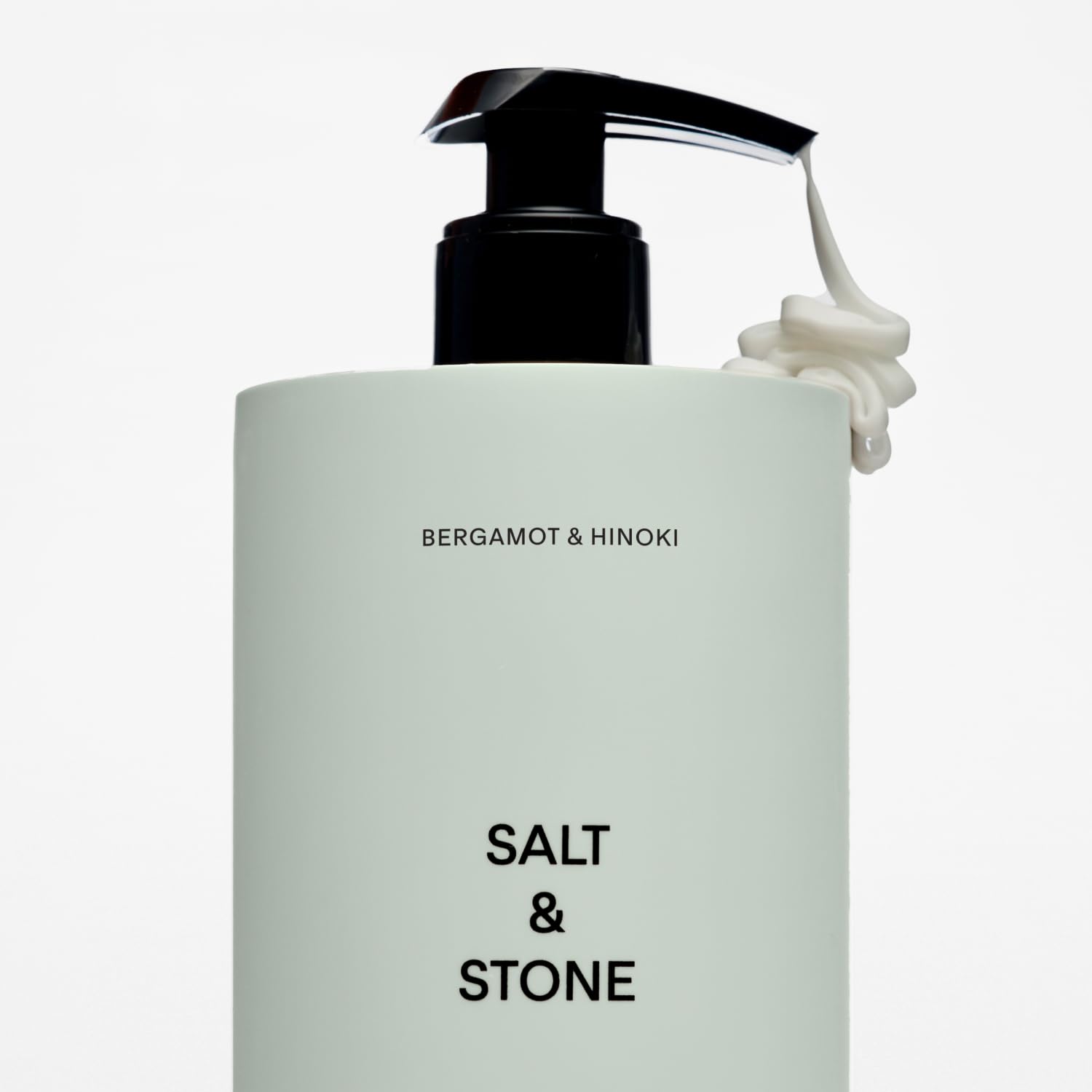 Salt & Stone etiqueta con ingredientes destacados y certificación vegana