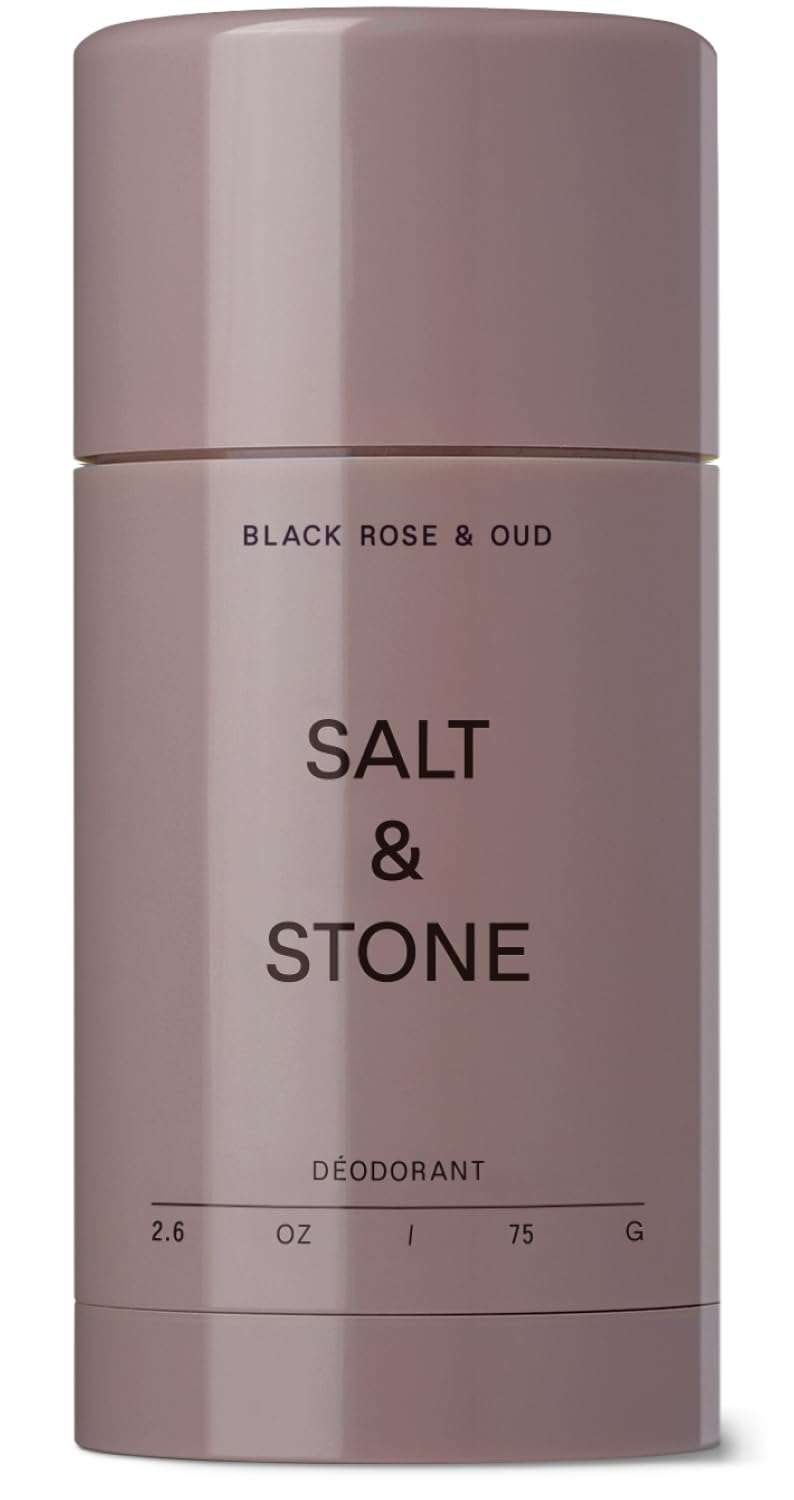 Salt & Stone frasco frontal Black Rose & Oud con diseño claro, eficacia visible