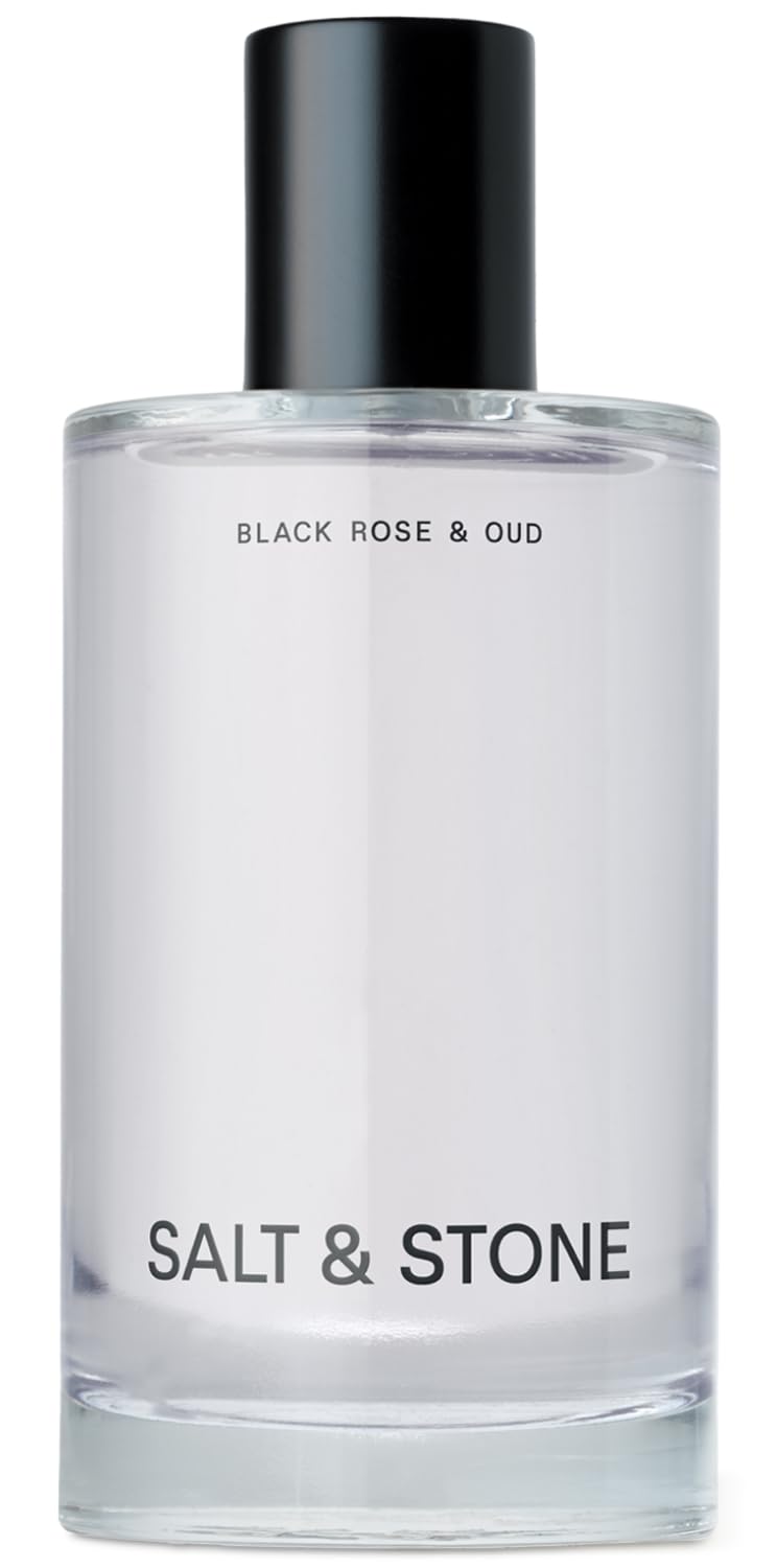 Salt & Stone frasco frontal Black Rose & Oud mostrando diseño elegante