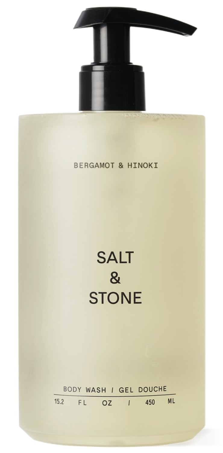 Salt & Stone vista frontal del envase mostrando diseño y volumen, beneficio presentación clara