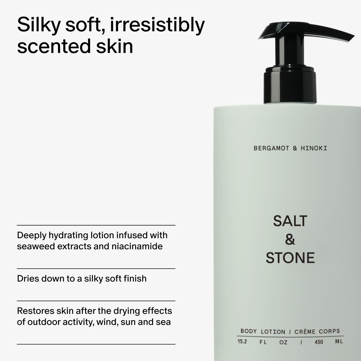 Salt & Stone comparación de tamaño del bote para referencia práctica