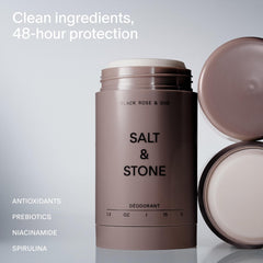 Salt & Stone textura del stick mostrando acabado claro y fácil aplicación