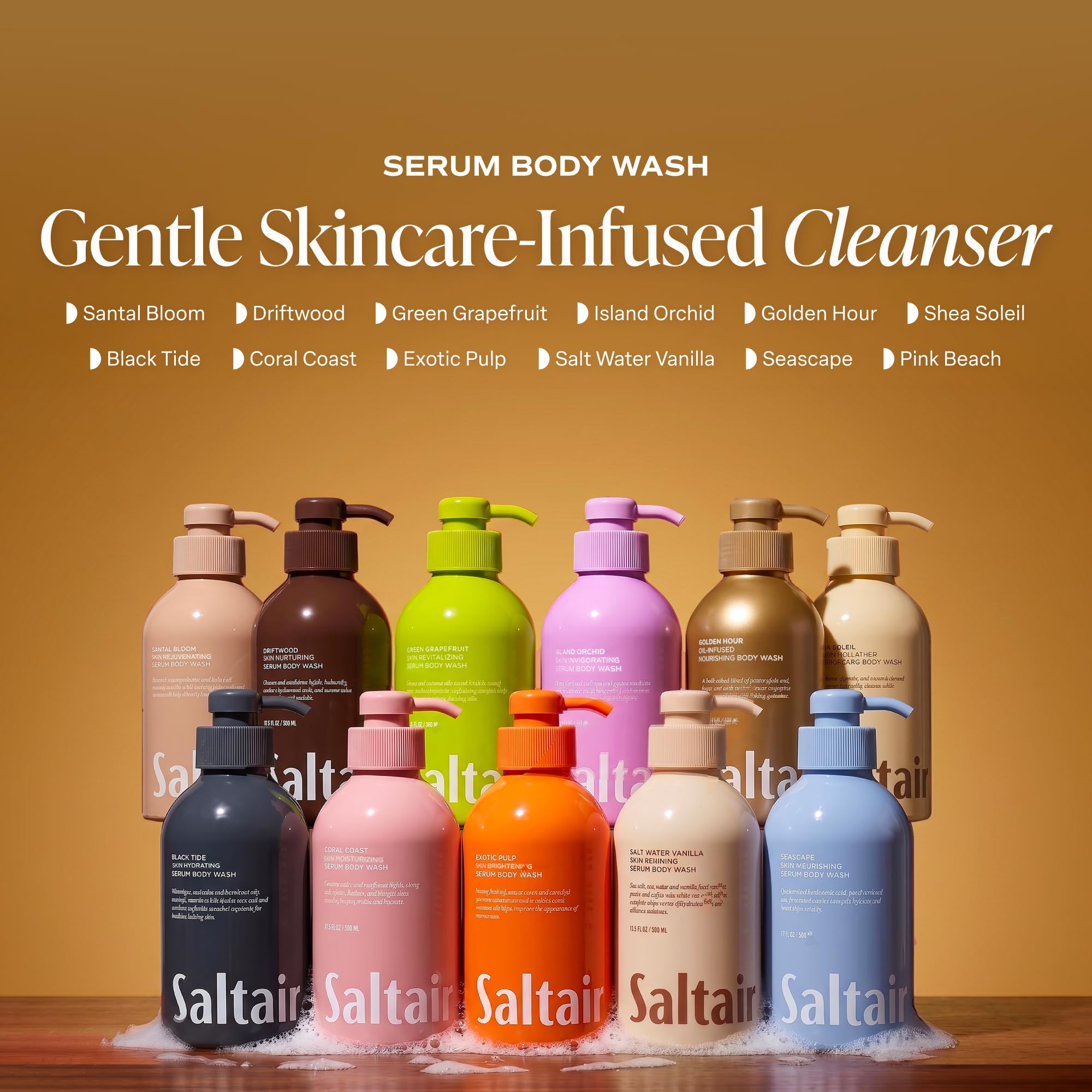 Saltair detalle de la etiqueta con ingredientes clave y beneficios visibles