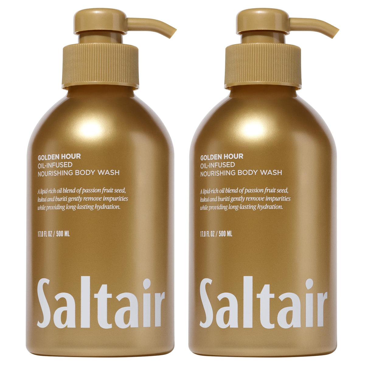 Saltair Golden Hour frontal del envase mostrando diseño y tamaño práctico