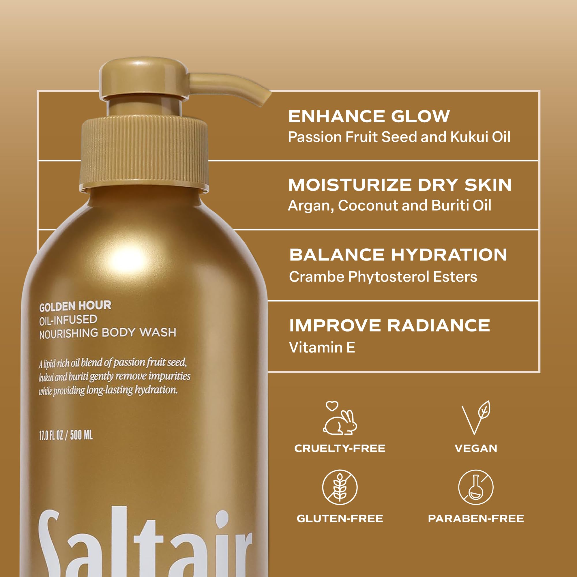 Saltair pack de dos frascos sobre una repisa de baño elegante y ordenada