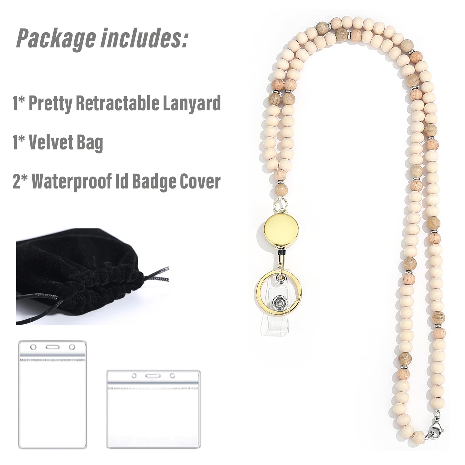 SAM & LORI lanyard en uso por profesora con tarjeta accesible rápidamente