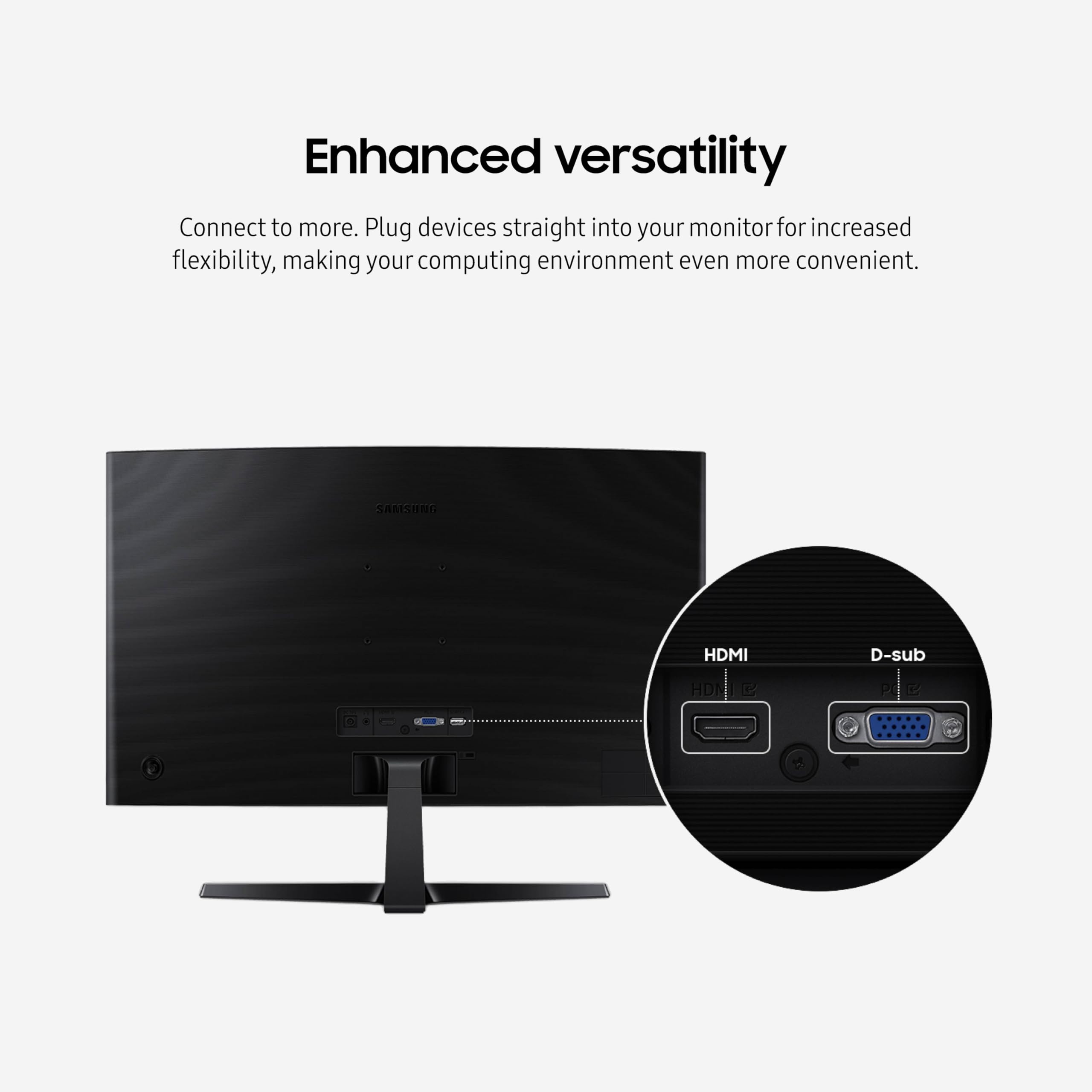 Samsung ángulo de visión que demuestra cobertura envolvente