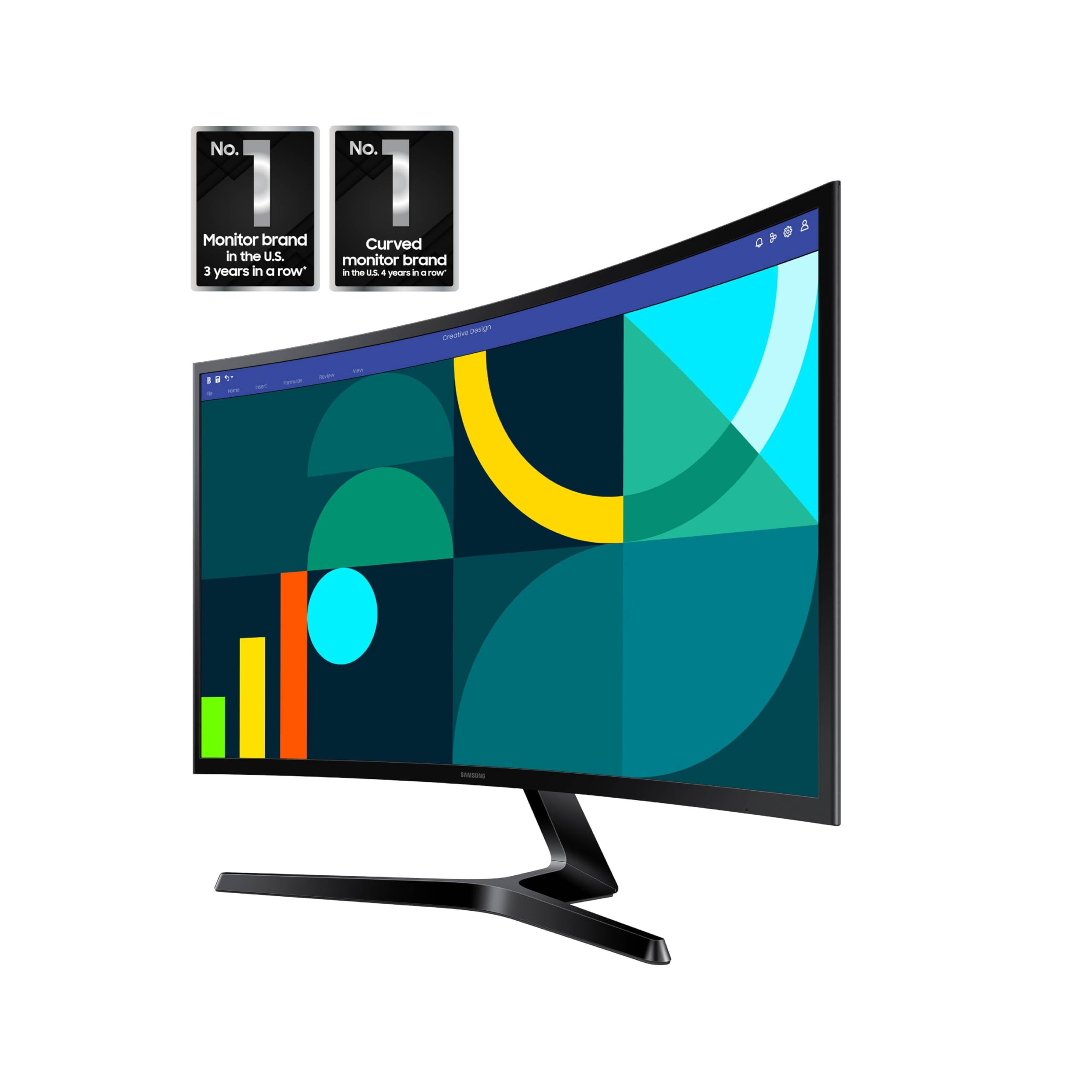 Samsung pantalla 1800R curva detalle que mejora inmersión visual