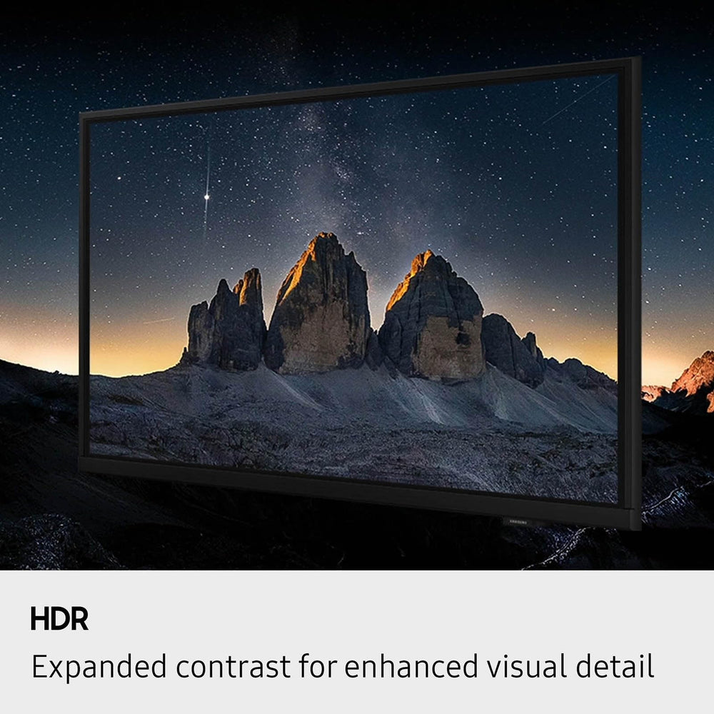 Samsung televisor detalle de puertos HDMI y USB para conectar dispositivos fácilmente