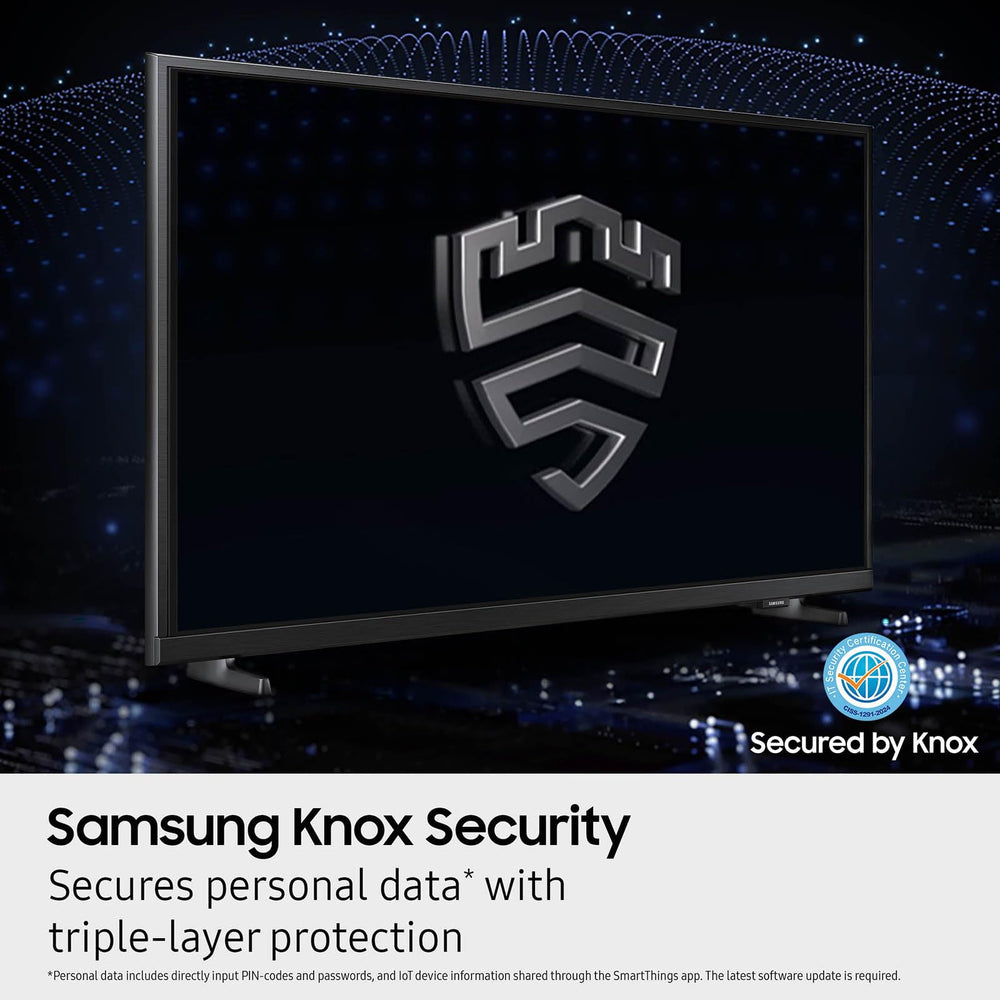 Samsung televisor en sala con usuario disfrutando streaming y audio envolvente