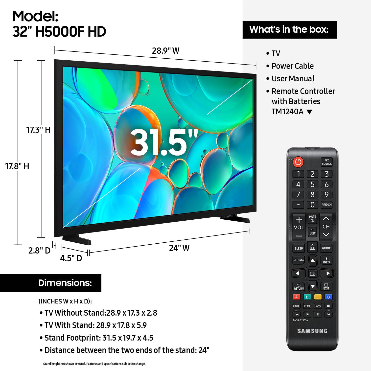 Samsung televisor vista lateral perfil delgado que ahorra espacio y mejora estética