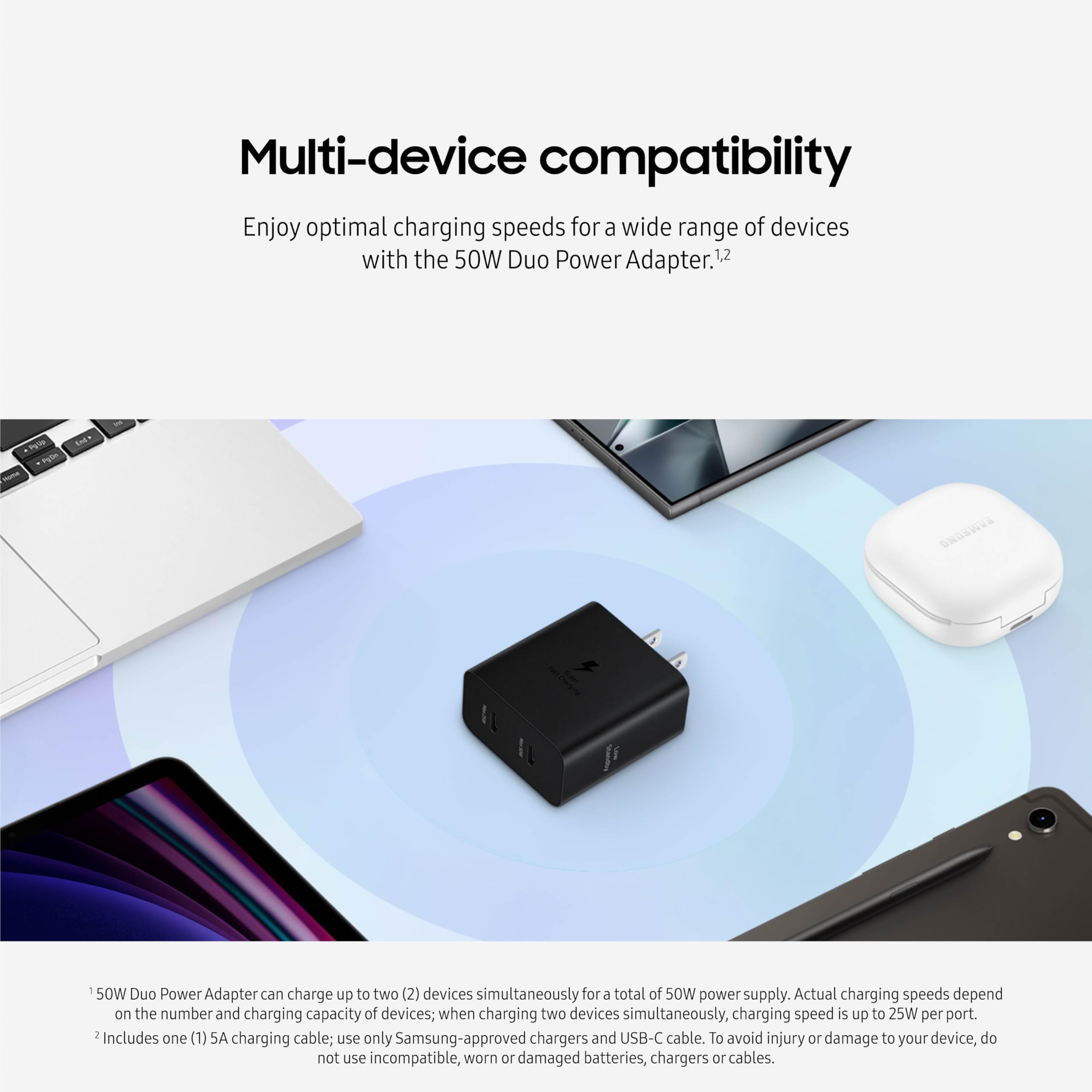 Samsung comparación de tamaño con smartphone para escala y portabilidad