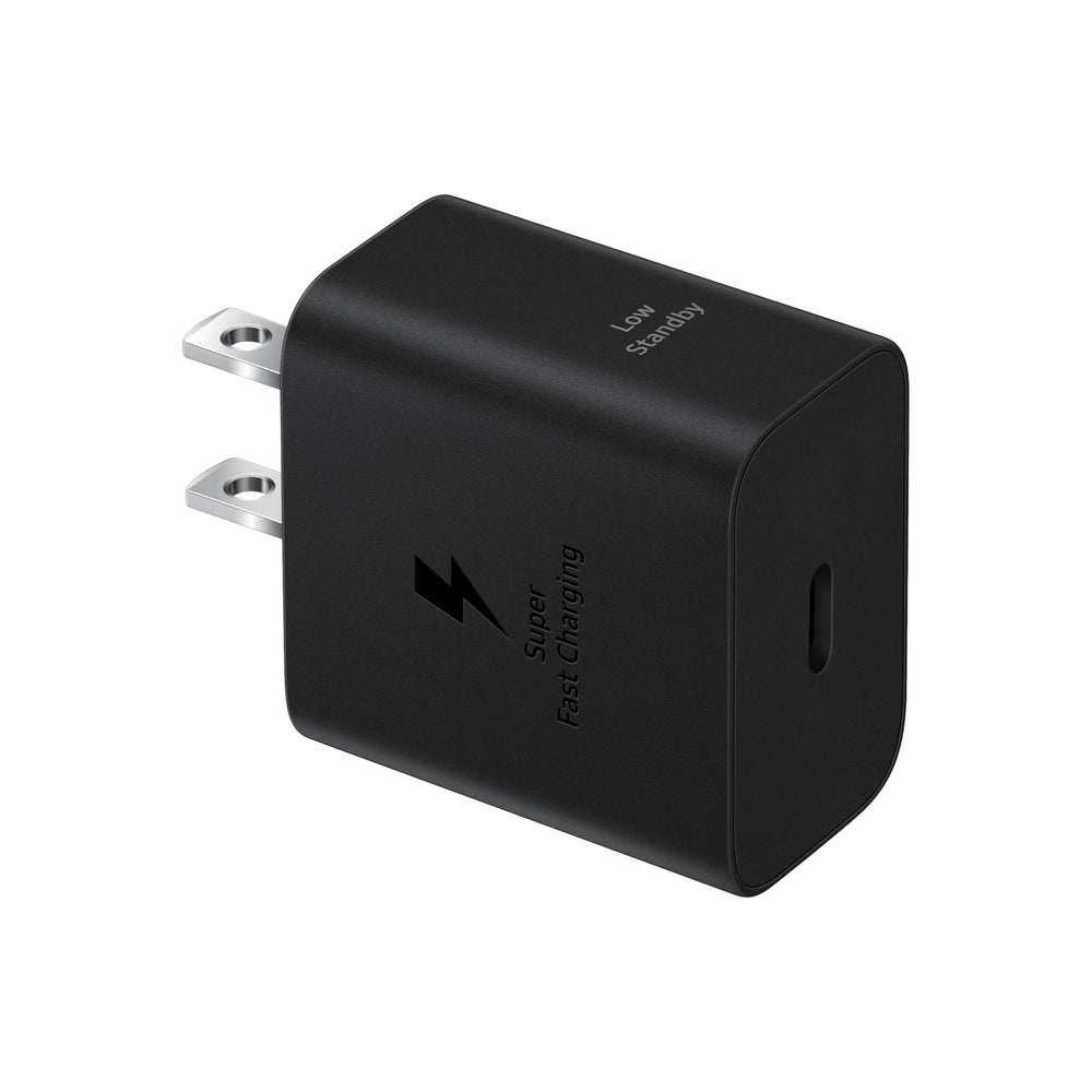 Samsung adaptador 25W etiqueta con certificaciones y especificaciones claras