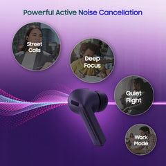 Samsung Galaxy Buds3 FE en oído demostrando ajuste seguro y confort diario