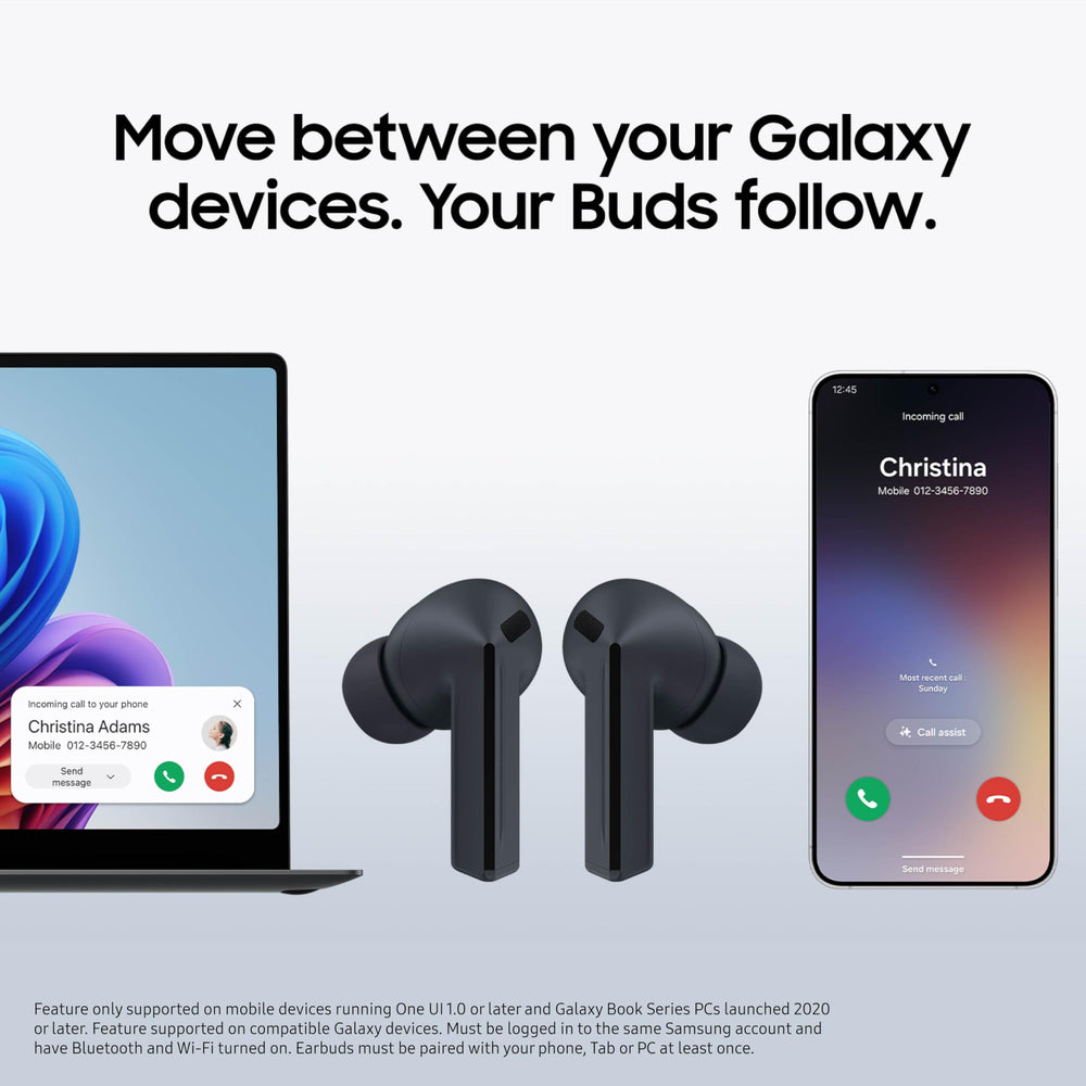 Samsung Galaxy Buds3 FE pantalla de Find My Earbuds localizando los auriculares