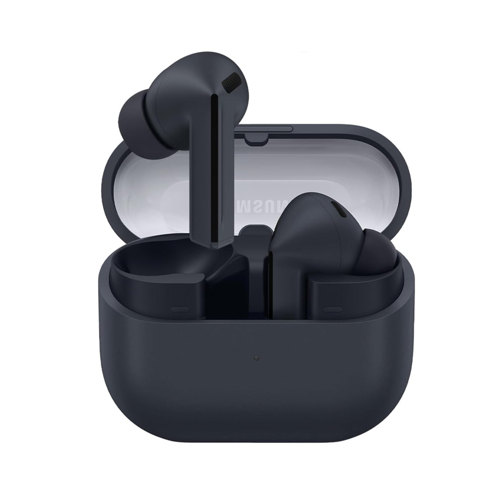 Samsung Galaxy Buds3 FE vista frontal mostrando diseño compacto y cómodo