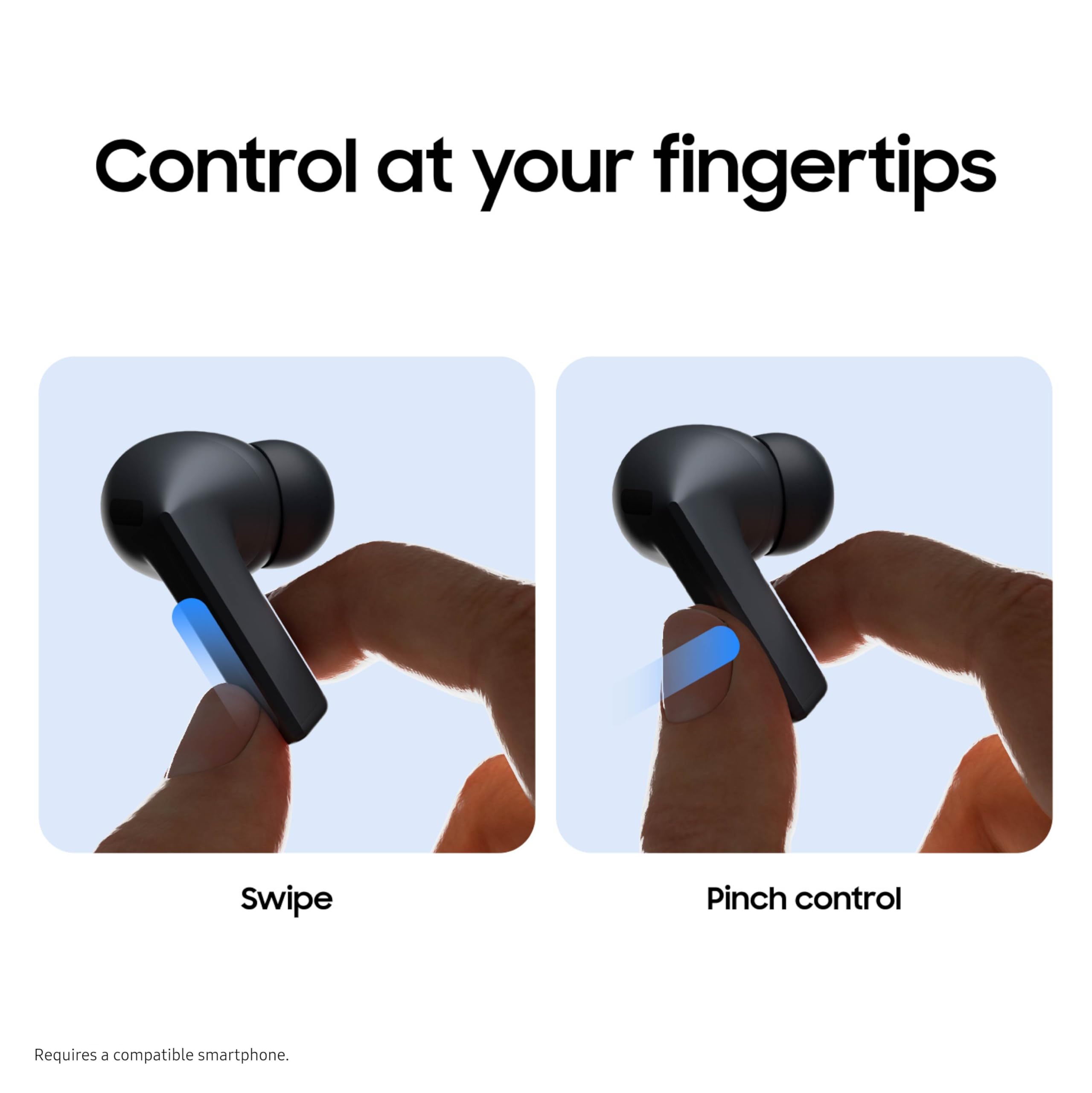 Samsung Galaxy Buds3 FE salpicaduras de agua mostrando resistencia IPX4