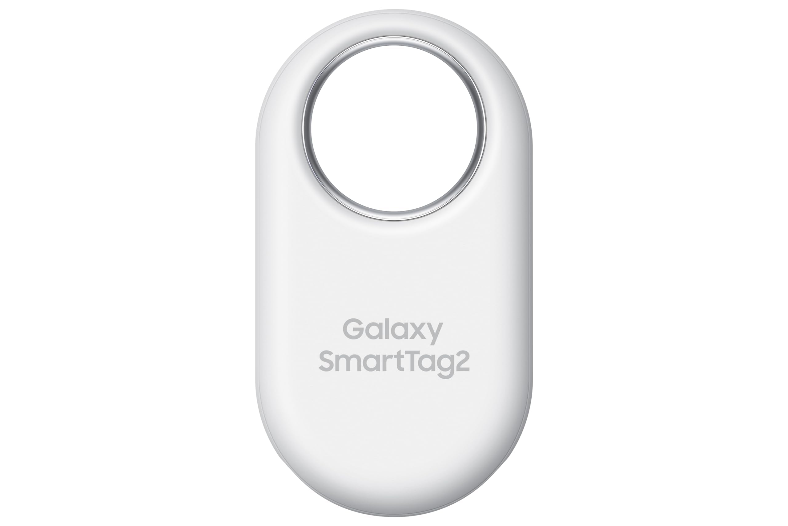 Samsung SmartTag2 frontal mostrando diseño compacto y fácil colocación