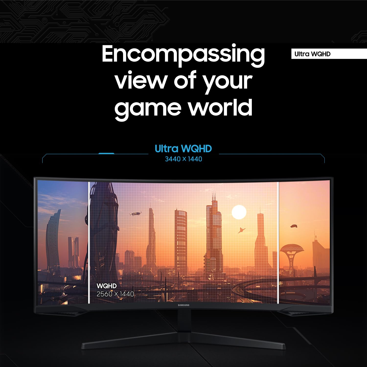 Samsung Odyssey G5 detalle del bisel fino que evita distracciones