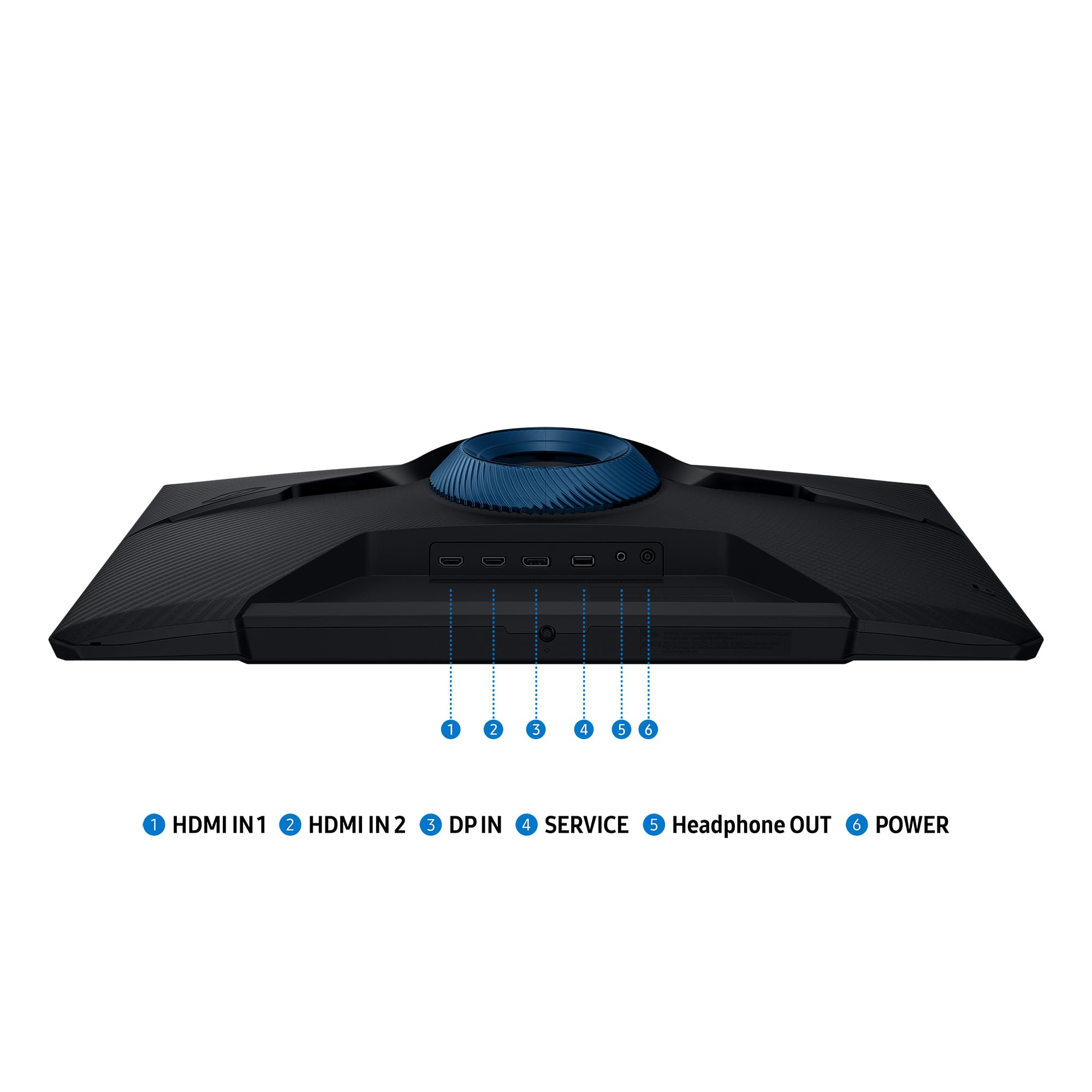 Samsung Odyssey G5 puertos y conectores para gaming y multimedia