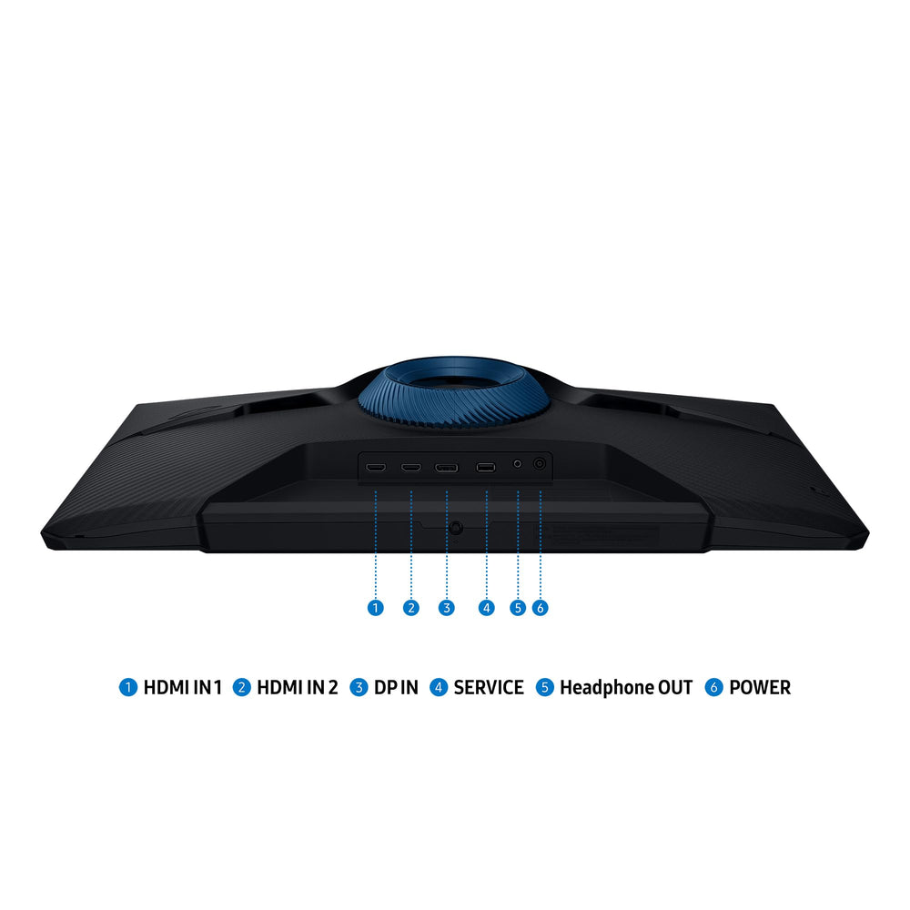 Samsung Odyssey G5 puertos y conectores para gaming y multimedia