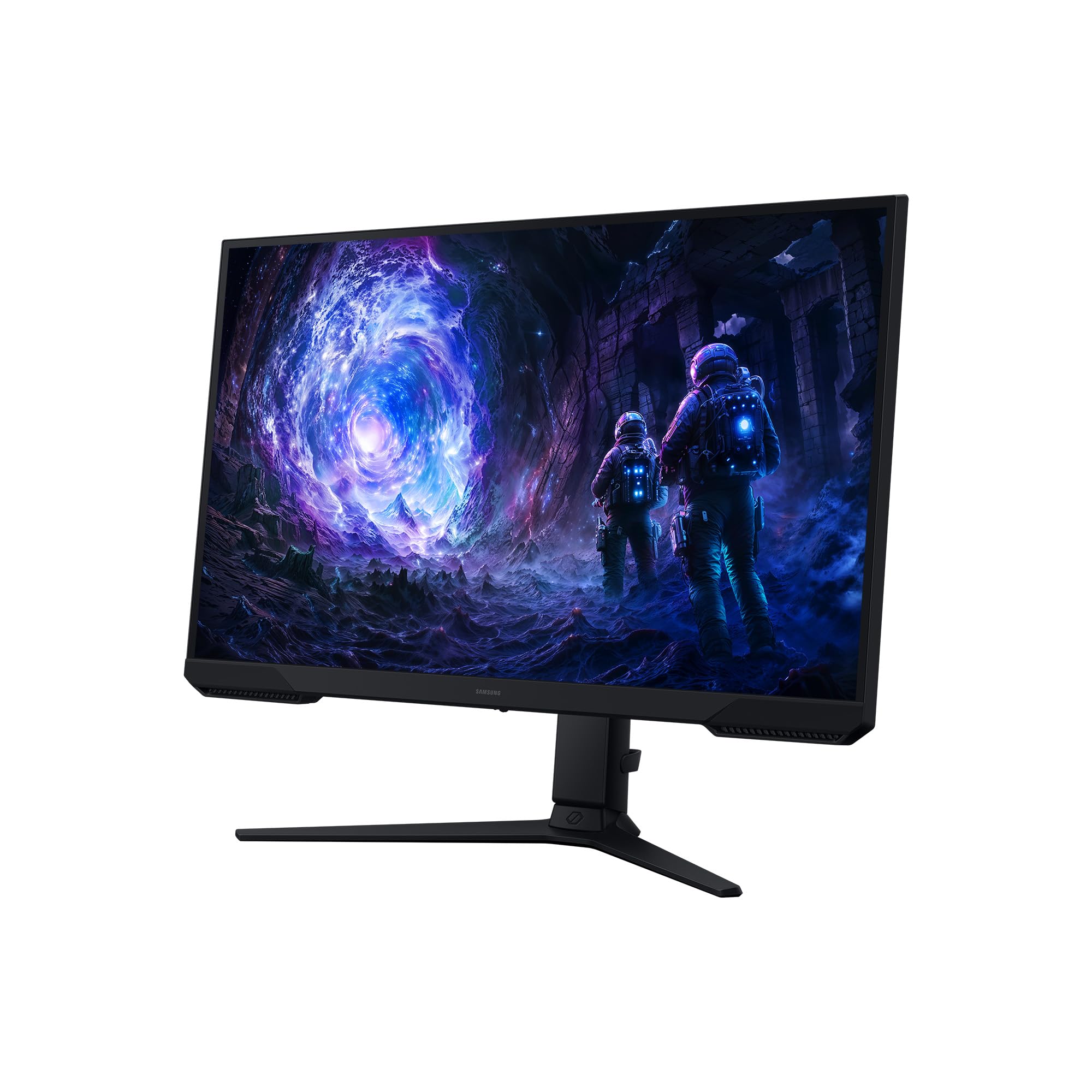 Samsung Odyssey G5 primer plano de panel mostrando textura y nitidez